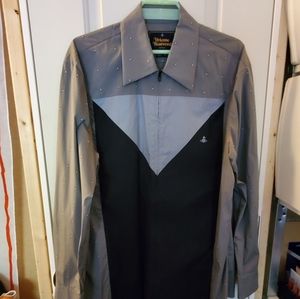 Vivienne westwood zipper down shirt rare men XXL